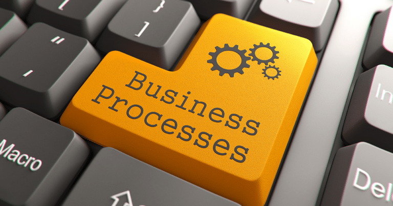 a button that says businesses processes