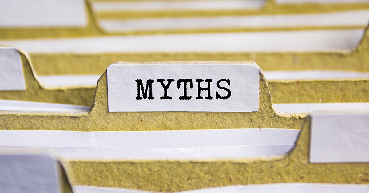File Folder Labeled Myths