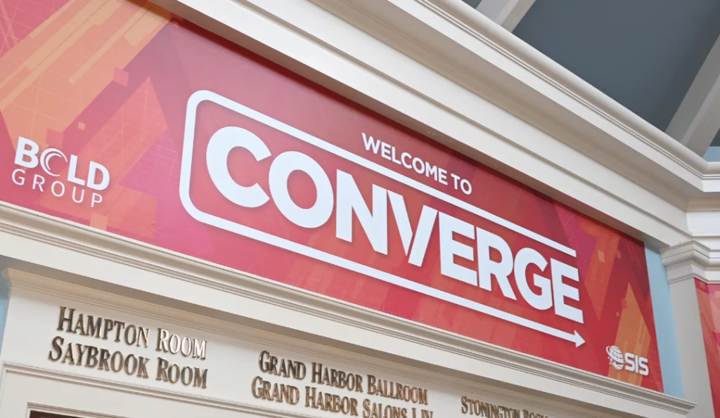 Entrance to converge conference