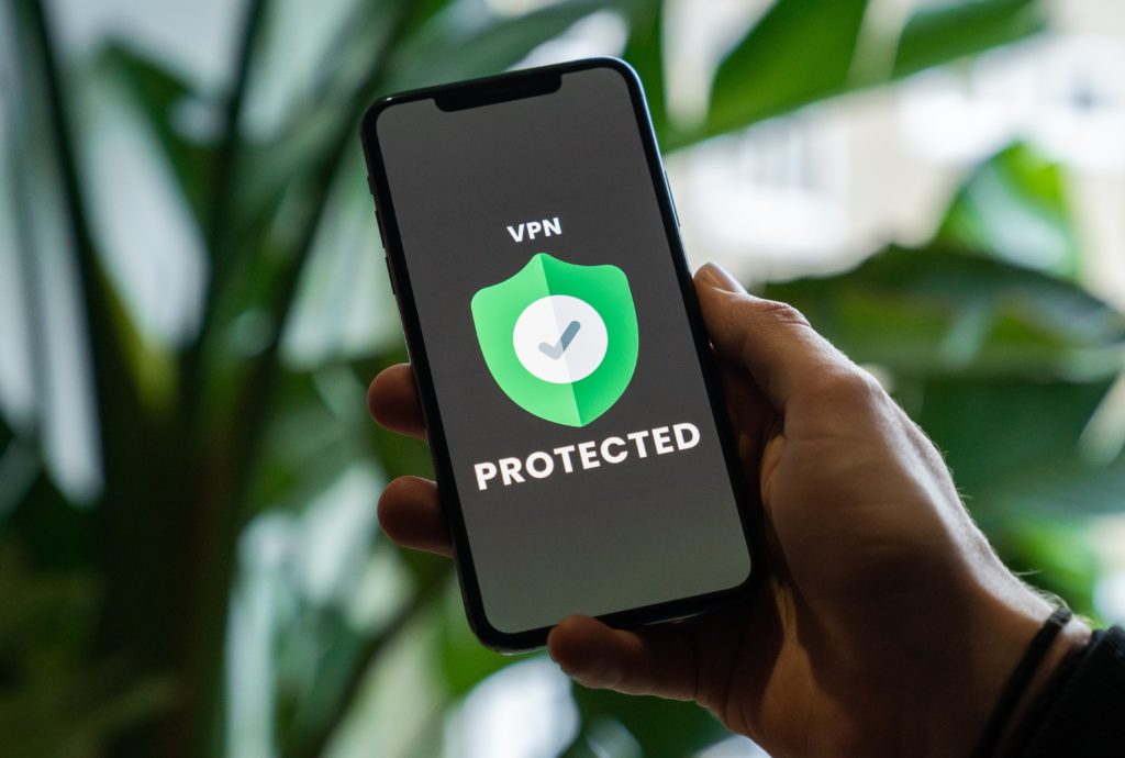 a vpn proptexted alert on a mobile device