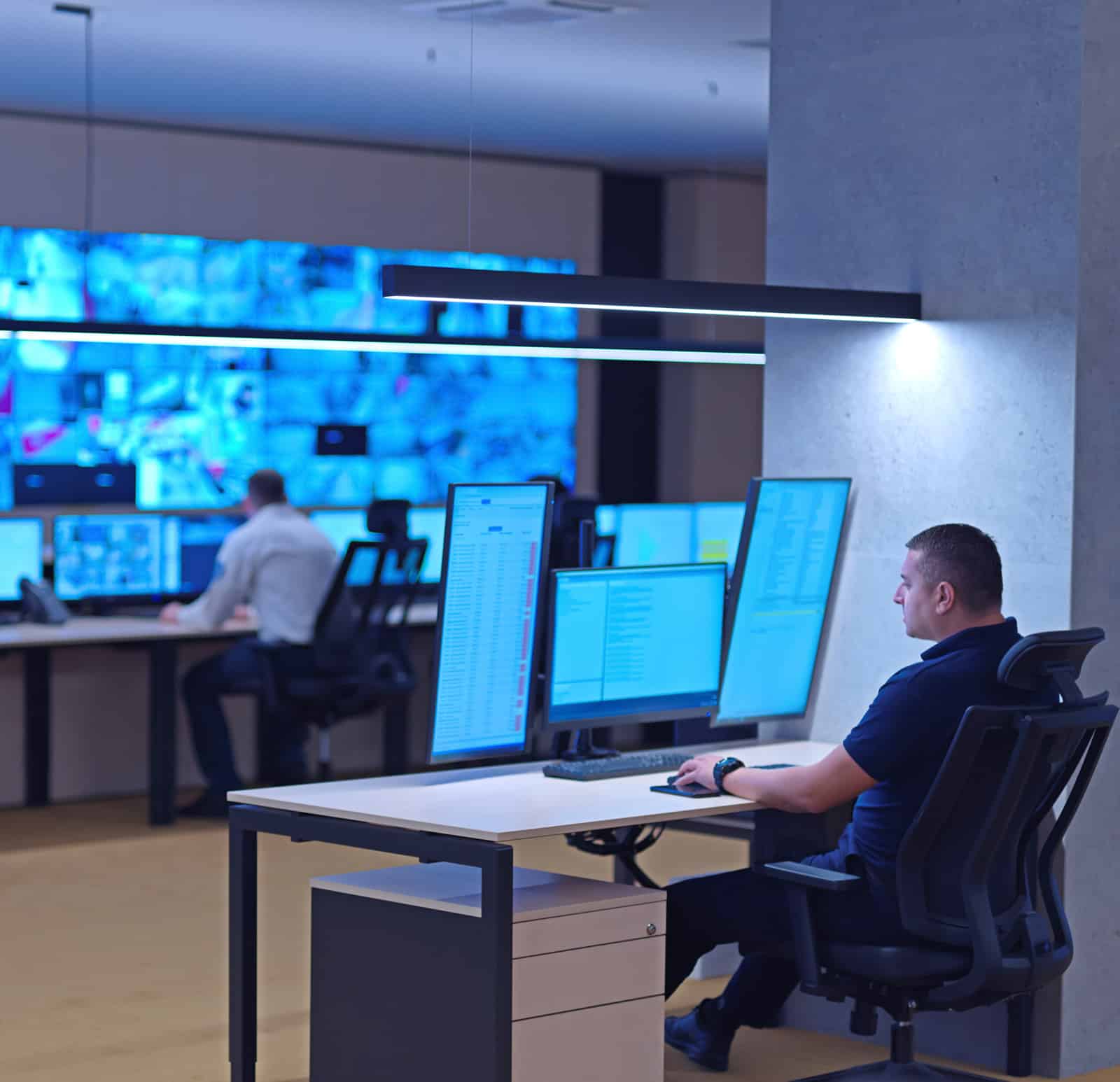 a person on a computer